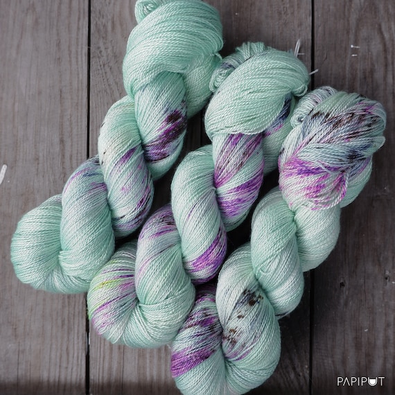 Recommended dyers - Papiput Yarn's Silky Merino Lace Yarn, colorway