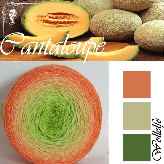 Things I loved in March - Cantaloupe gradient yarn by Wollelfe