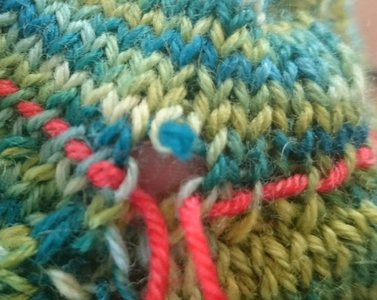 knitting how to sleeve fix yarn cut