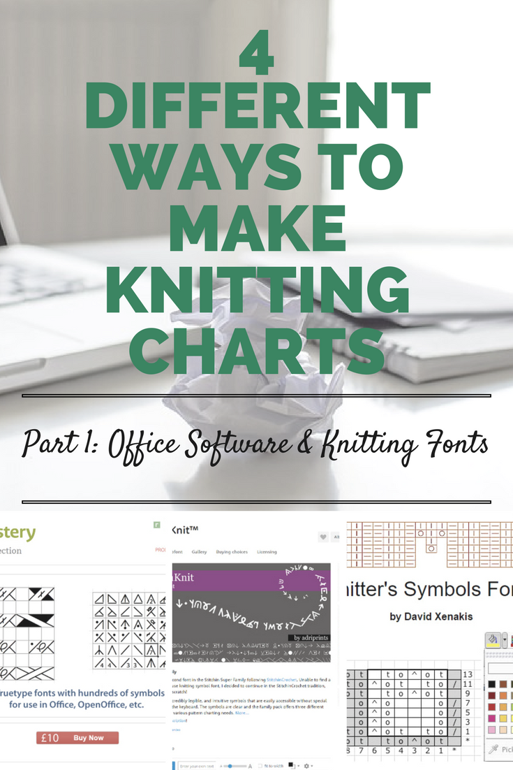 Create a Knitted Design Chart using an Excel Spreadsheet – Color