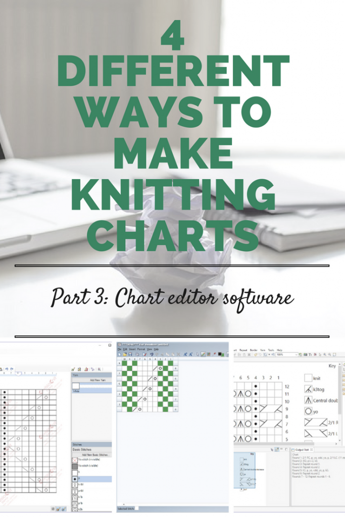 4 different ways to make knitting charts - Part 1: Office software