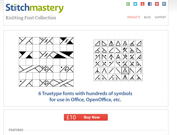 Stitchmastery fonts - picture taken from screenshot of Stitchmastery website