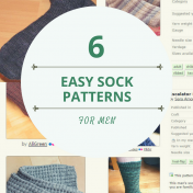6 easy sock patterns for men