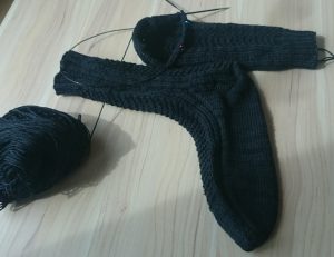 Papa Wolf's socks still in progress