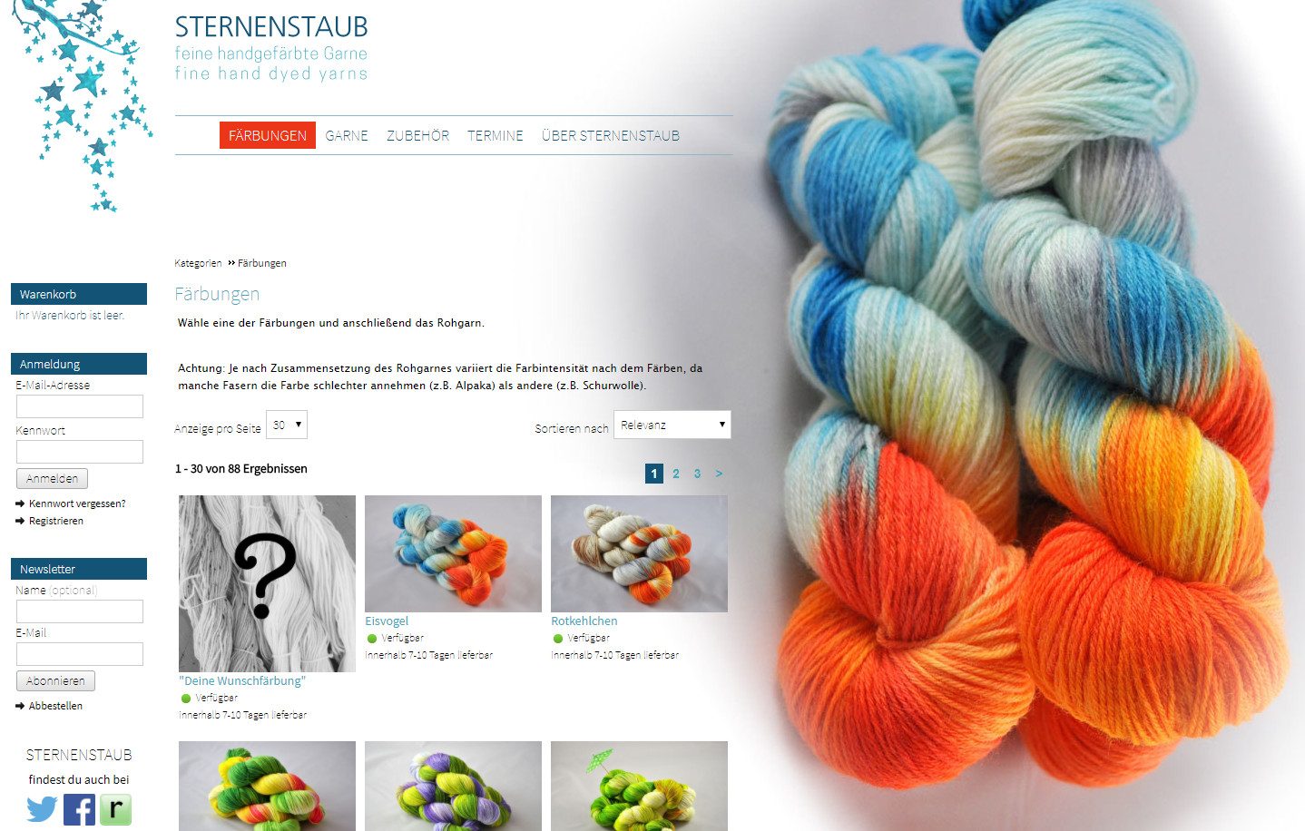 Sternenstaub - online yarn store