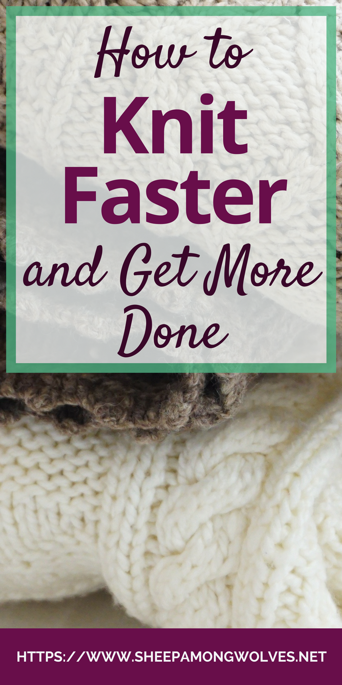 Do you wish you could knit faster? Is your to-knit-list growing and you can't keep up? Click here and find out how you can teach yourself to knit faster!