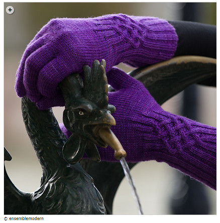 sock yarn patterns - Knotty Gloves by Julia Mueller