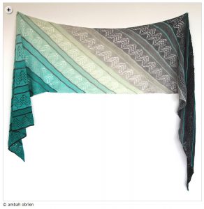 spring knitting patterns - Inara Wrap by Ambah O'Brien