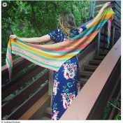 Summer shawls - Scrappy Bias Shawl by Emily Clawson